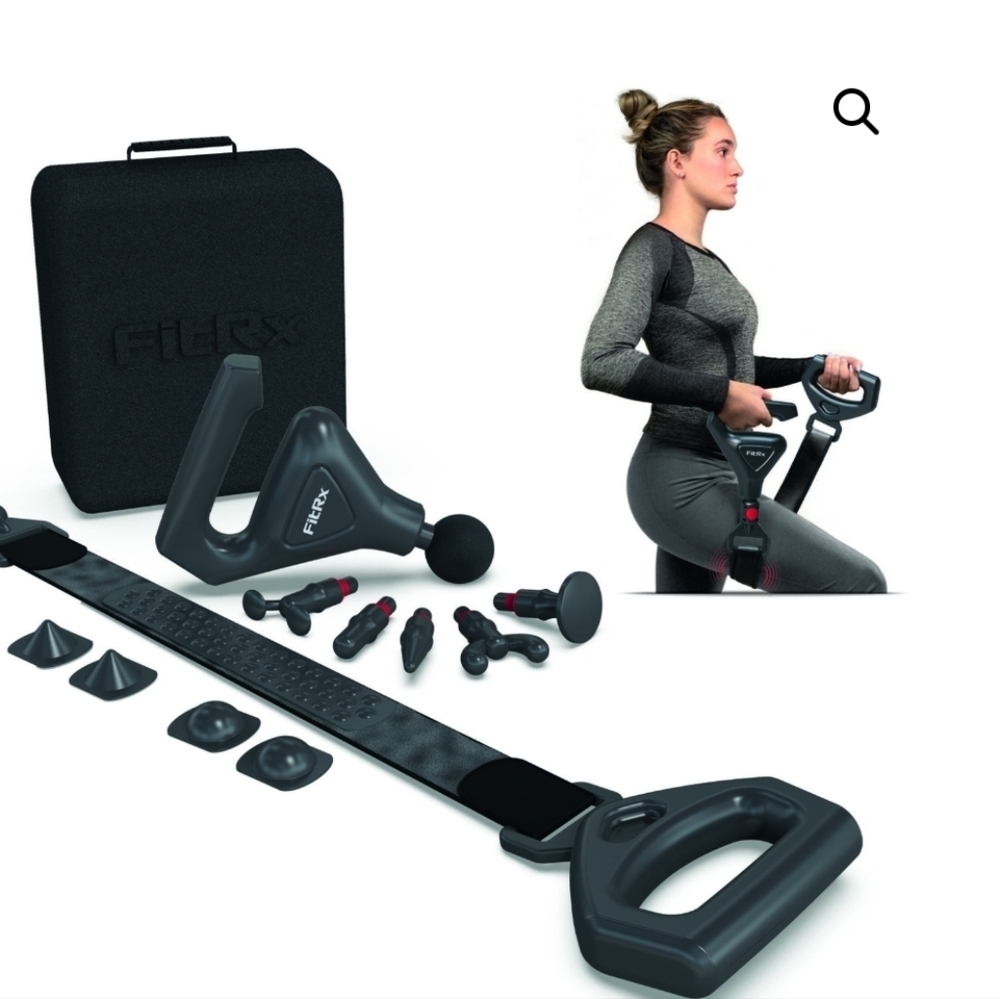 FitRx VibraBand Vibrating Body Massager 2-in-1 Massage System with Carry Case C3